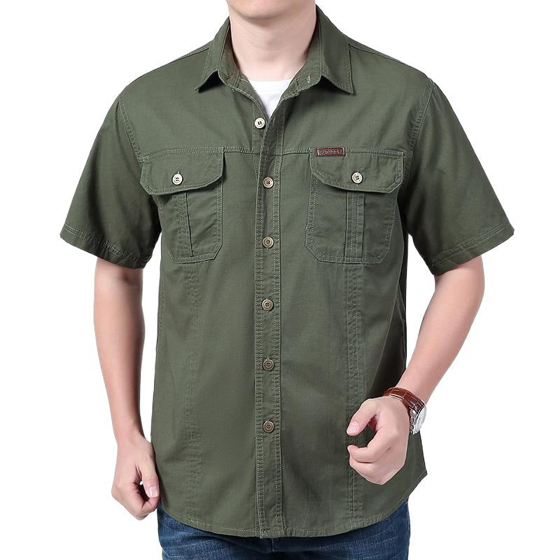Comfortable Short Sleeve Casual Work Shirt