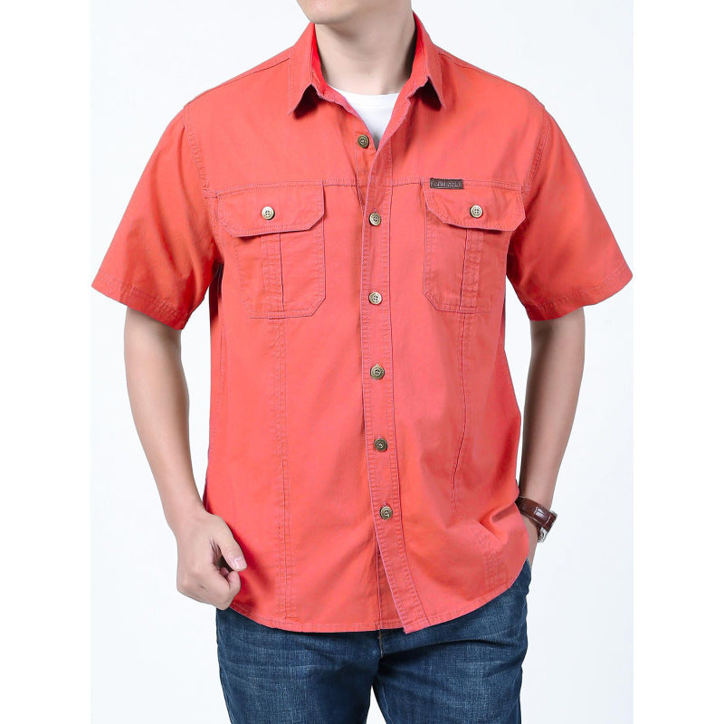 Comfortable Short Sleeve Casual Work Shirt