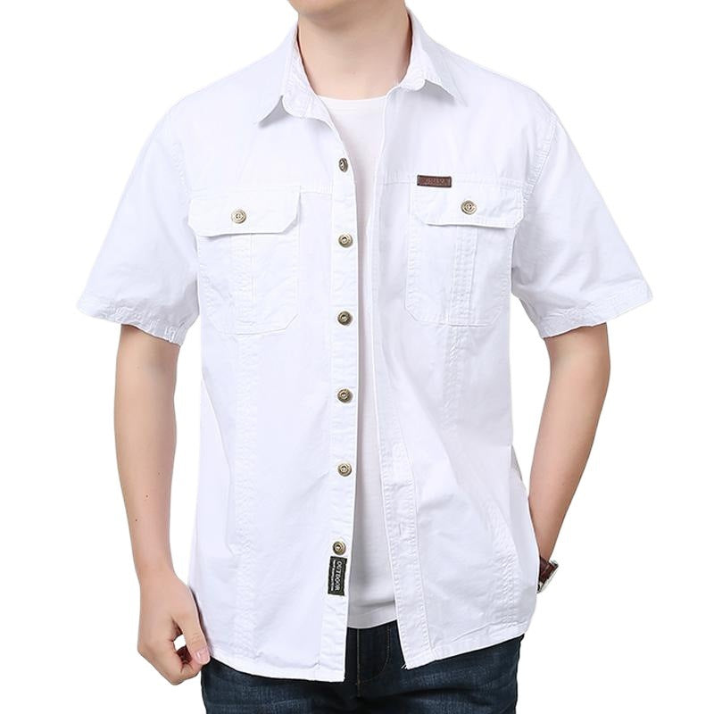 Comfortable Short Sleeve Casual Work Shirt
