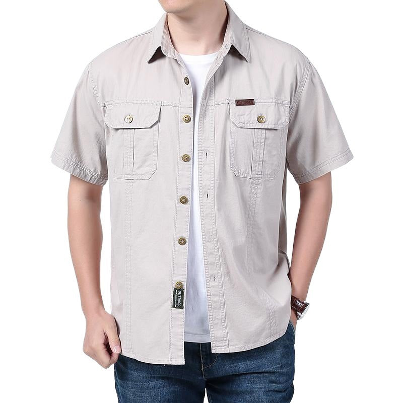 Comfortable Short Sleeve Casual Work Shirt