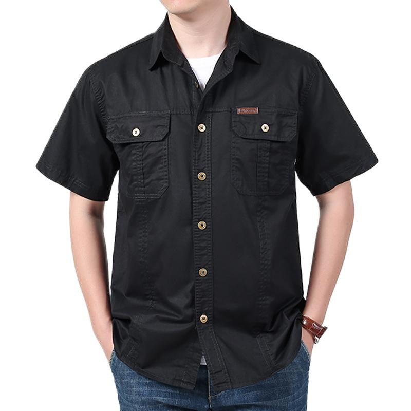 Comfortable Short Sleeve Casual Work Shirt