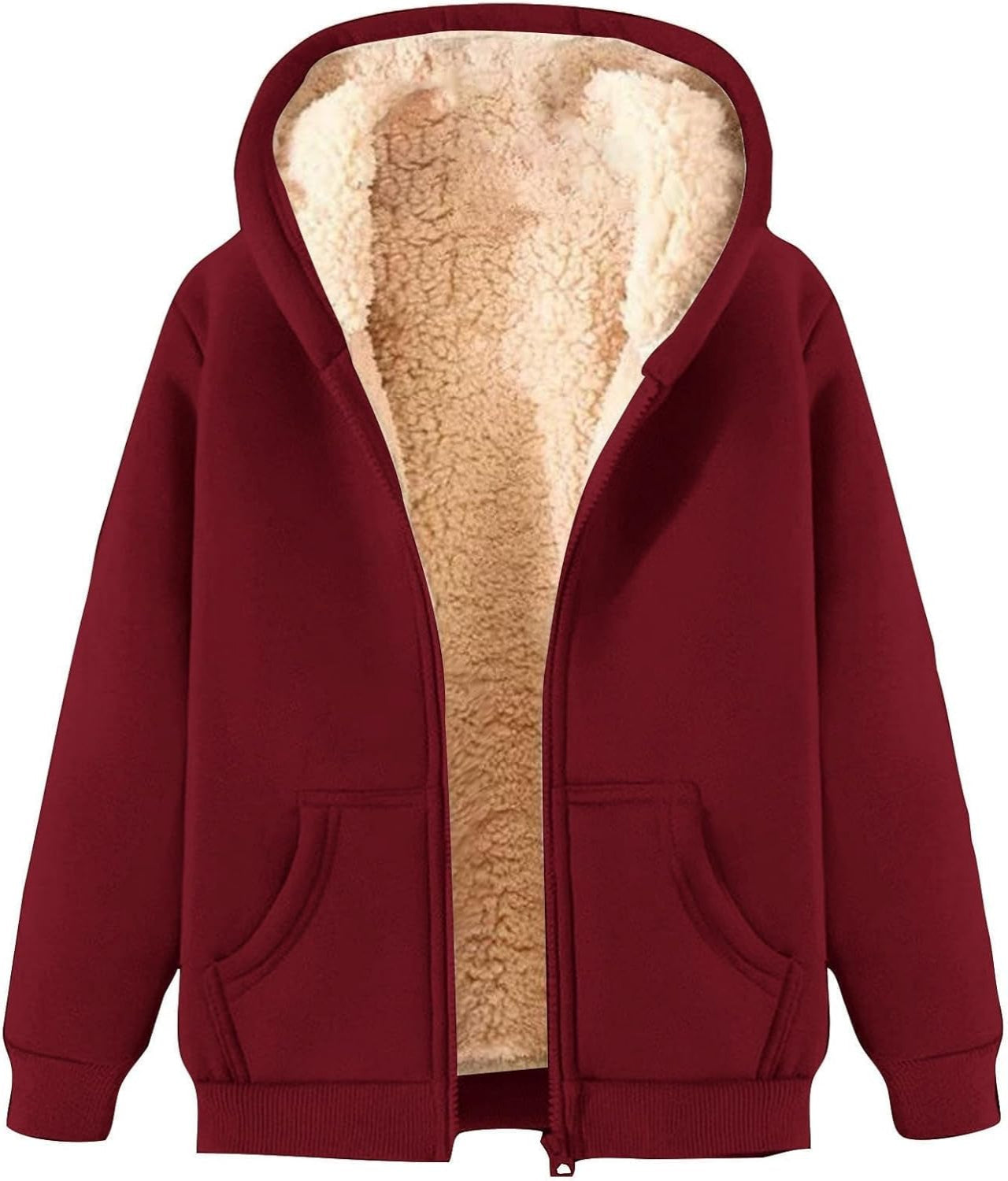Ladies' Fleece Zip Hooded Jacket