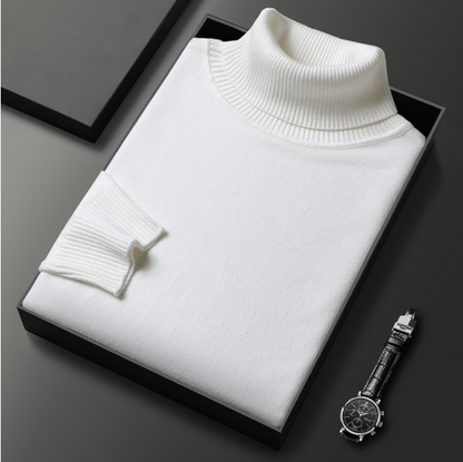 Men's Cashmere Cotton Turtleneck Sweater