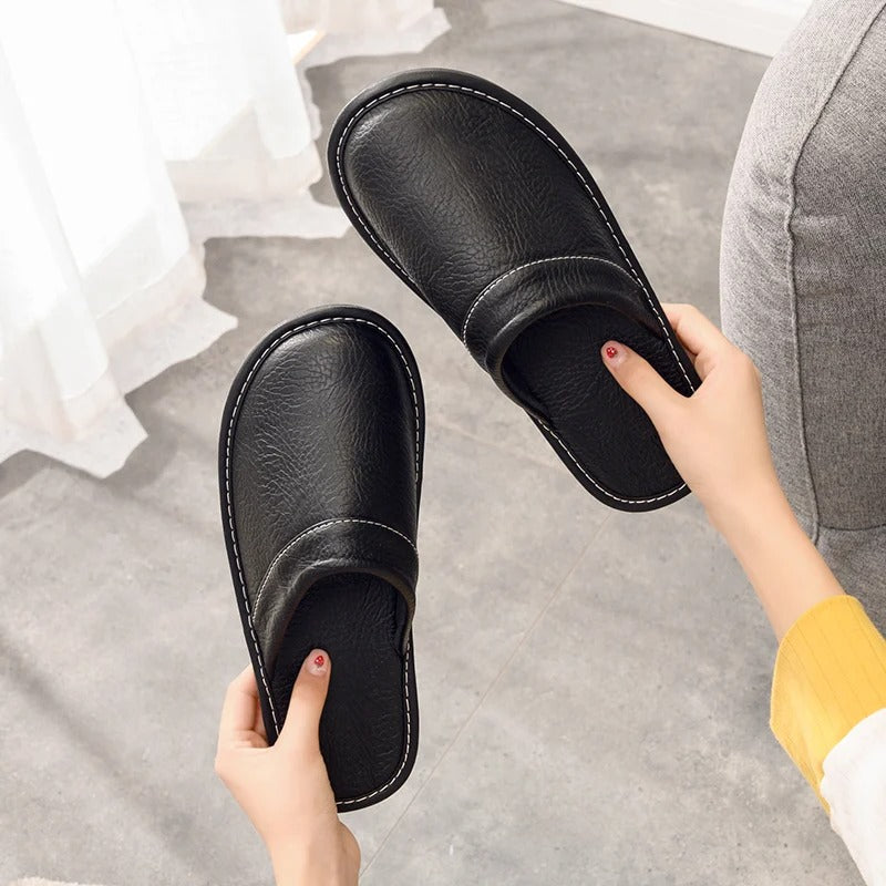 Men's Leather Slippers