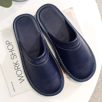 Men's Leather Slippers