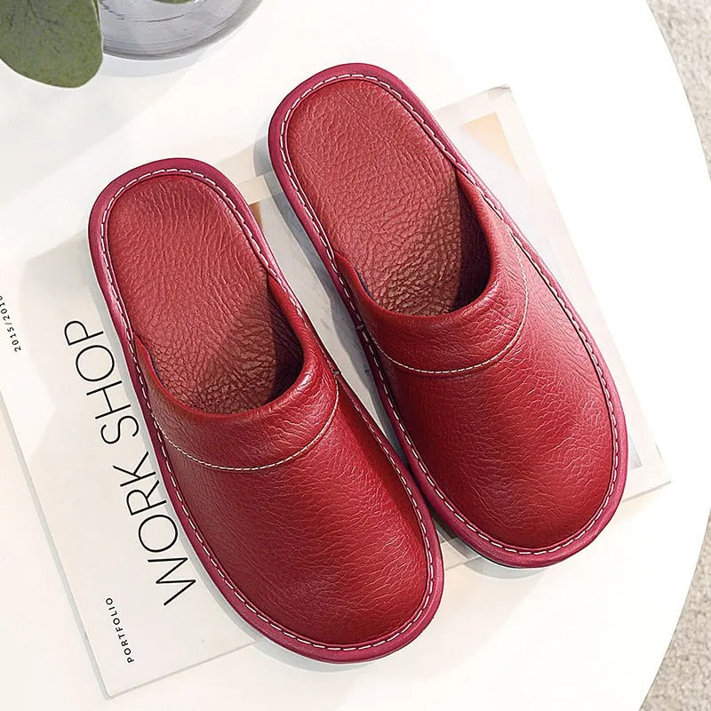 Men's Leather Slippers