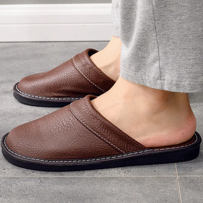 Men's Leather Slippers