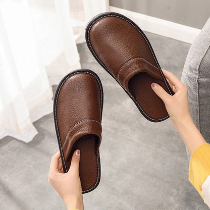Men's Leather Slippers