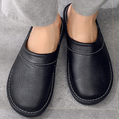 Men's Leather Slippers