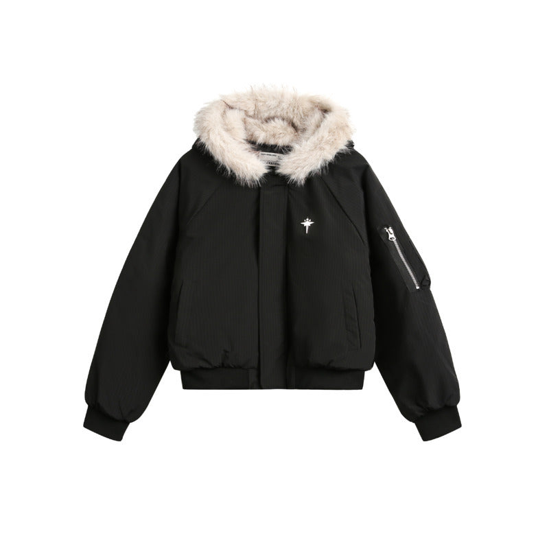 Premium Faux Fur Hooded Parka Jacket