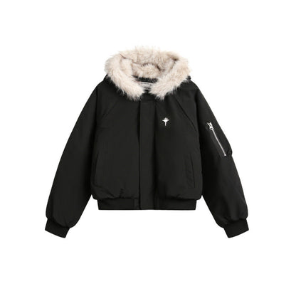 Premium Faux Fur Hooded Parka Jacket