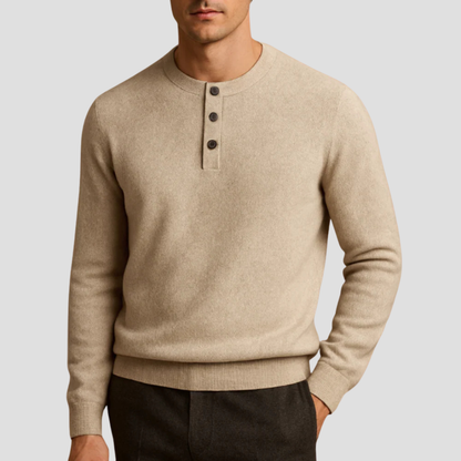 Casual Men's Crew Neck Knit Sweater - OutfitLondon