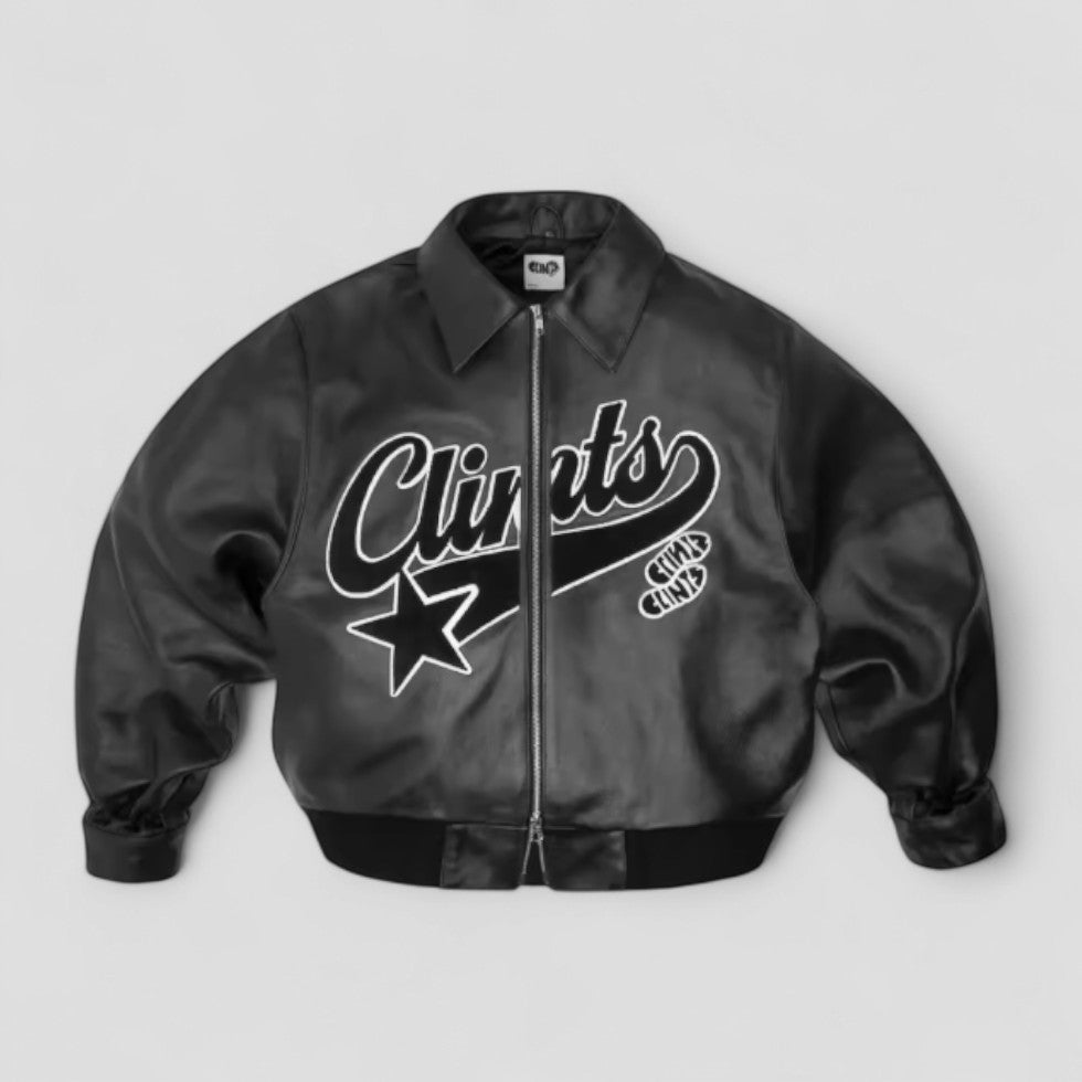 Large Graphic Print Bomber Jacket - OutfitLondon