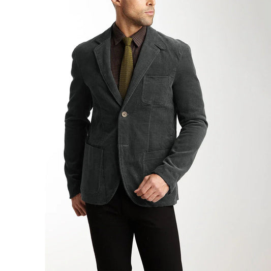 Rugged Stylish Men's Corduroy Coat - OutfitLondon