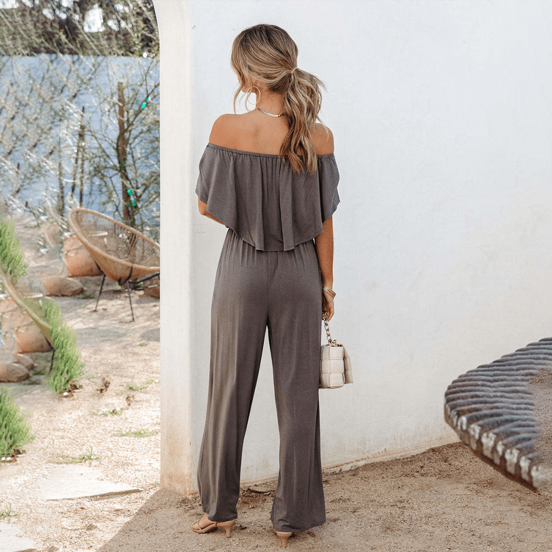 Elegant Cold Shoulder Jumpsuit for Ladies