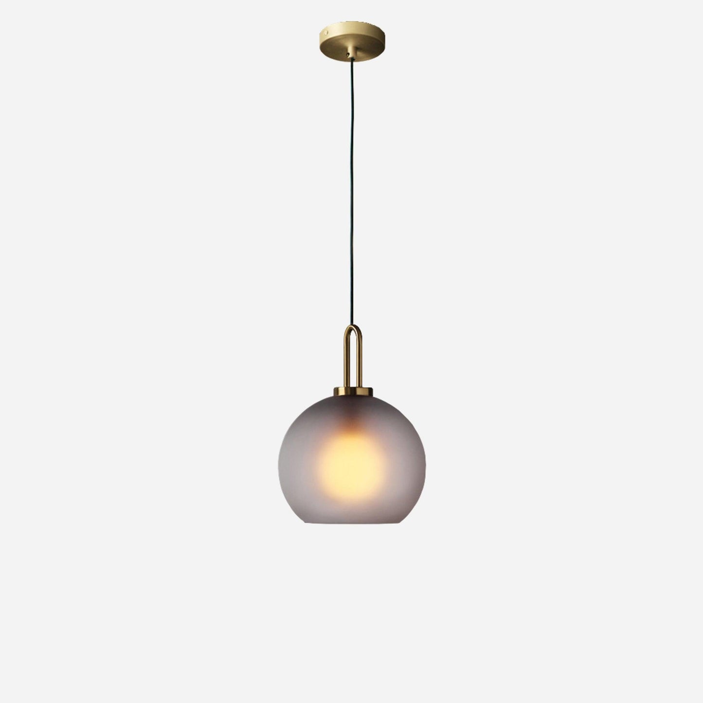 Sleek Glass Metal Pendant Light Fixture