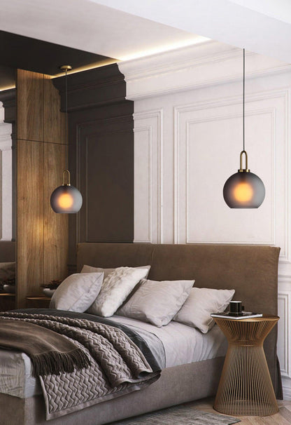Sleek Glass Metal Pendant Light Fixture