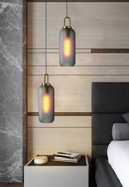 Sleek Glass Metal Pendant Light Fixture