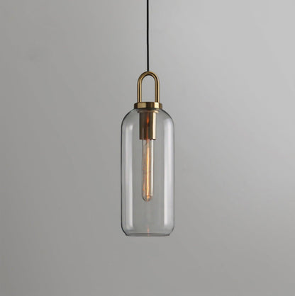Sleek Glass Metal Pendant Light Fixture