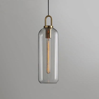 Sleek Glass Metal Pendant Light Fixture