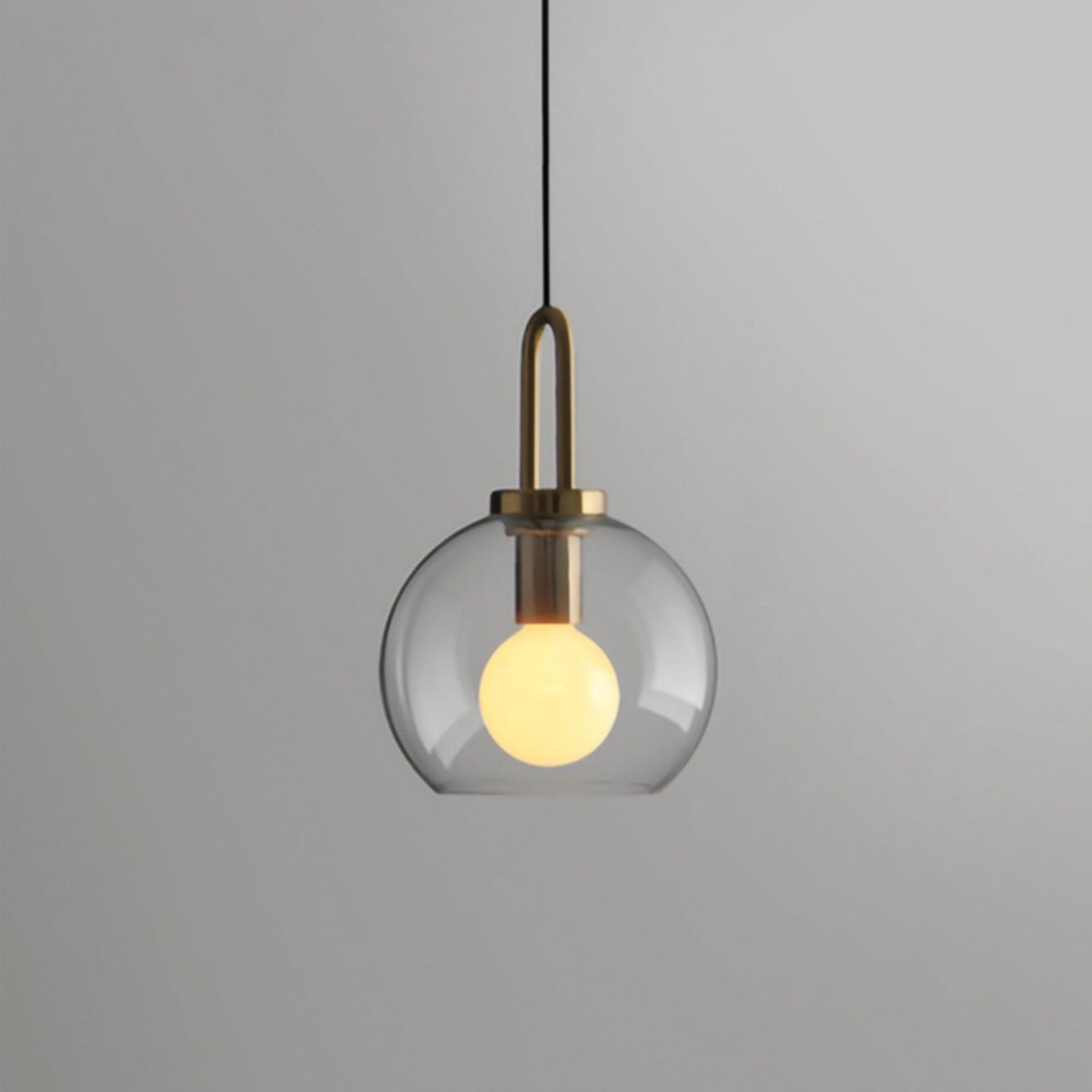 Sleek Glass Metal Pendant Light Fixture