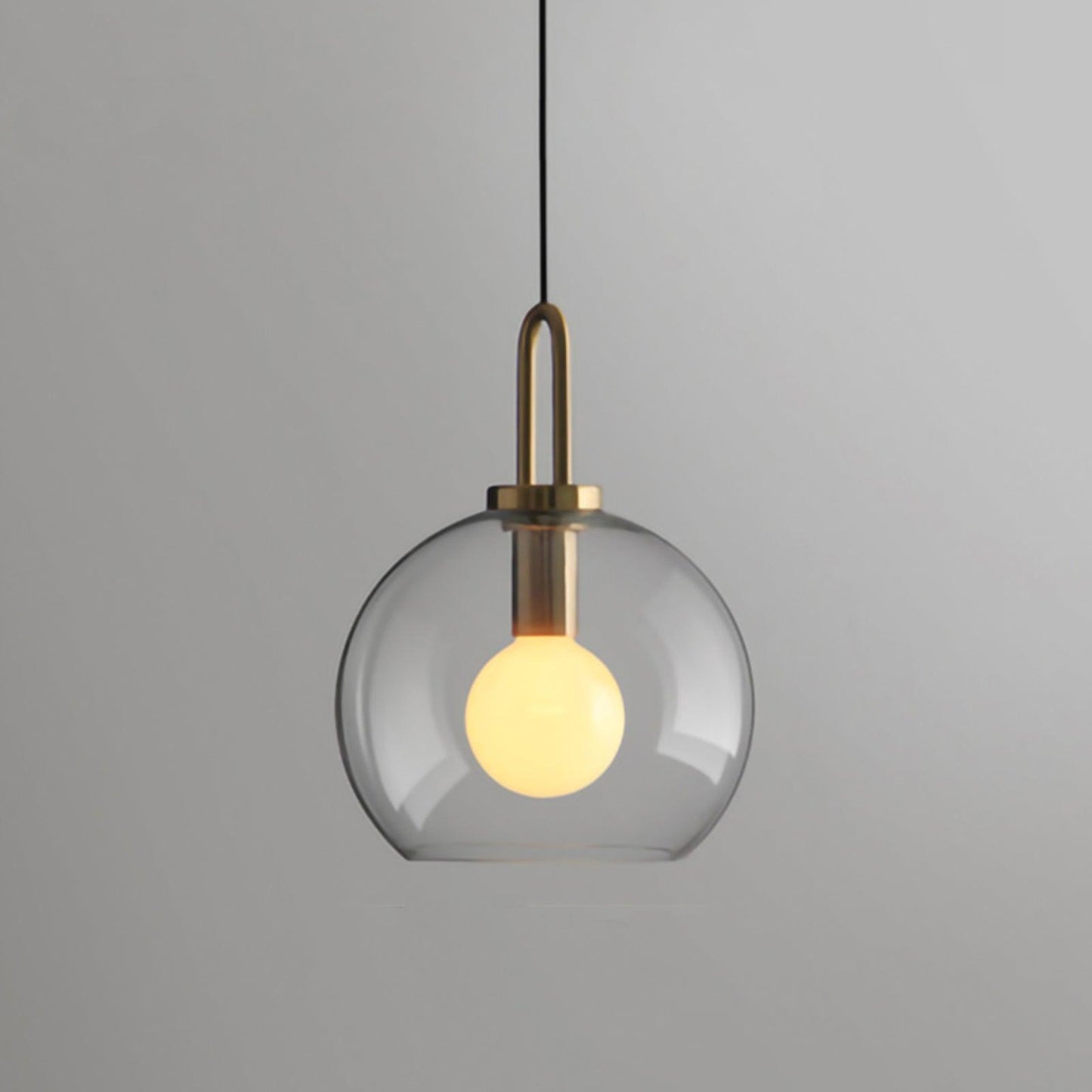 Sleek Glass Metal Pendant Light Fixture