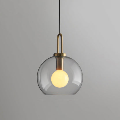 Sleek Glass Metal Pendant Light Fixture
