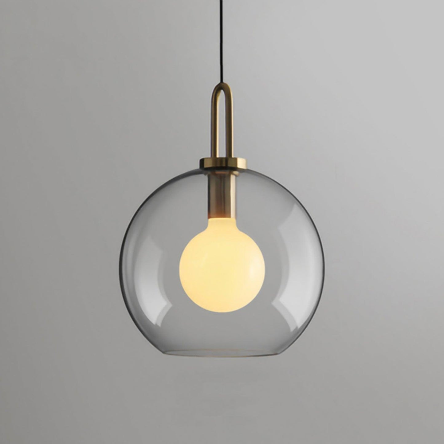 Sleek Glass Metal Pendant Light Fixture