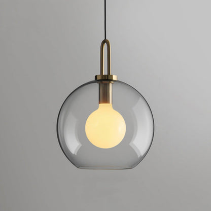 Sleek Glass Metal Pendant Light Fixture