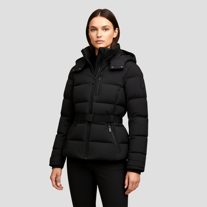 Ladies' Lightweight Hooded Short Down Jacket
