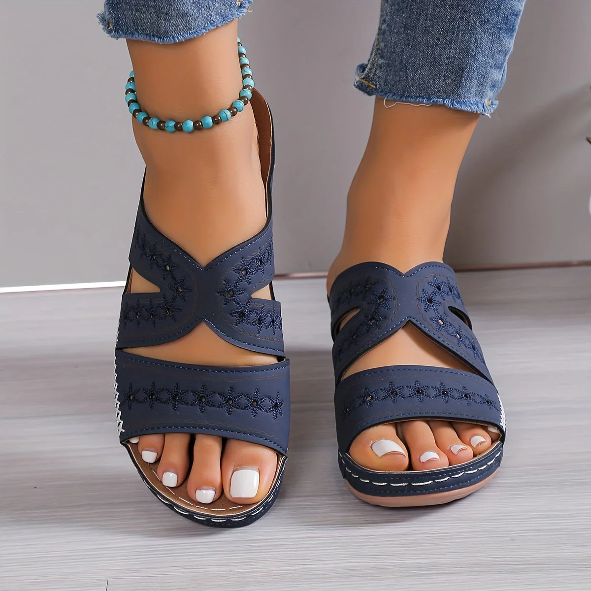 Comfortable Summer Open Toe Wedge Sandals