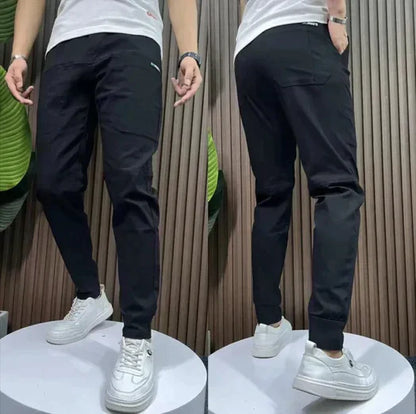 Relaxed Fit Khaki Cargo Pants for Men