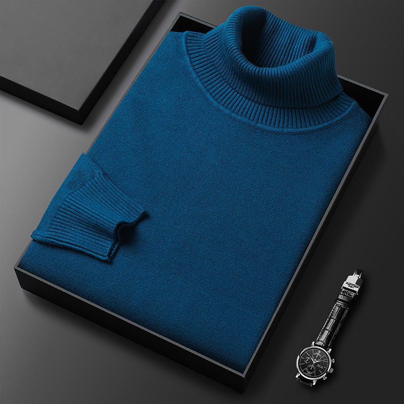 Men's Cashmere Cotton Turtleneck Sweater
