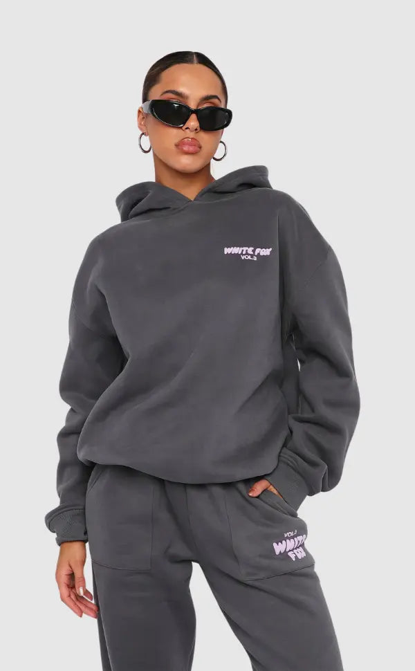 Comfy Women's Hooded Sweat Suit with Fun Designs - OutfitLondon