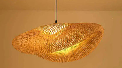 Rustic Bamboo Hanging Lamp