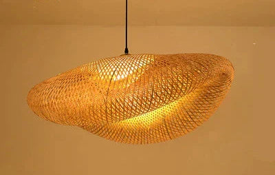Rustic Bamboo Hanging Lamp