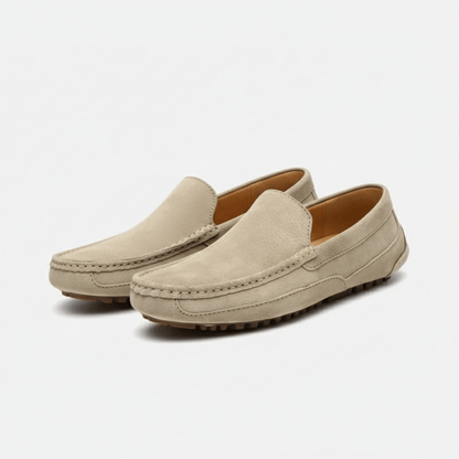 Comfortable Slip-On Driving Shoes with Rubber Sole