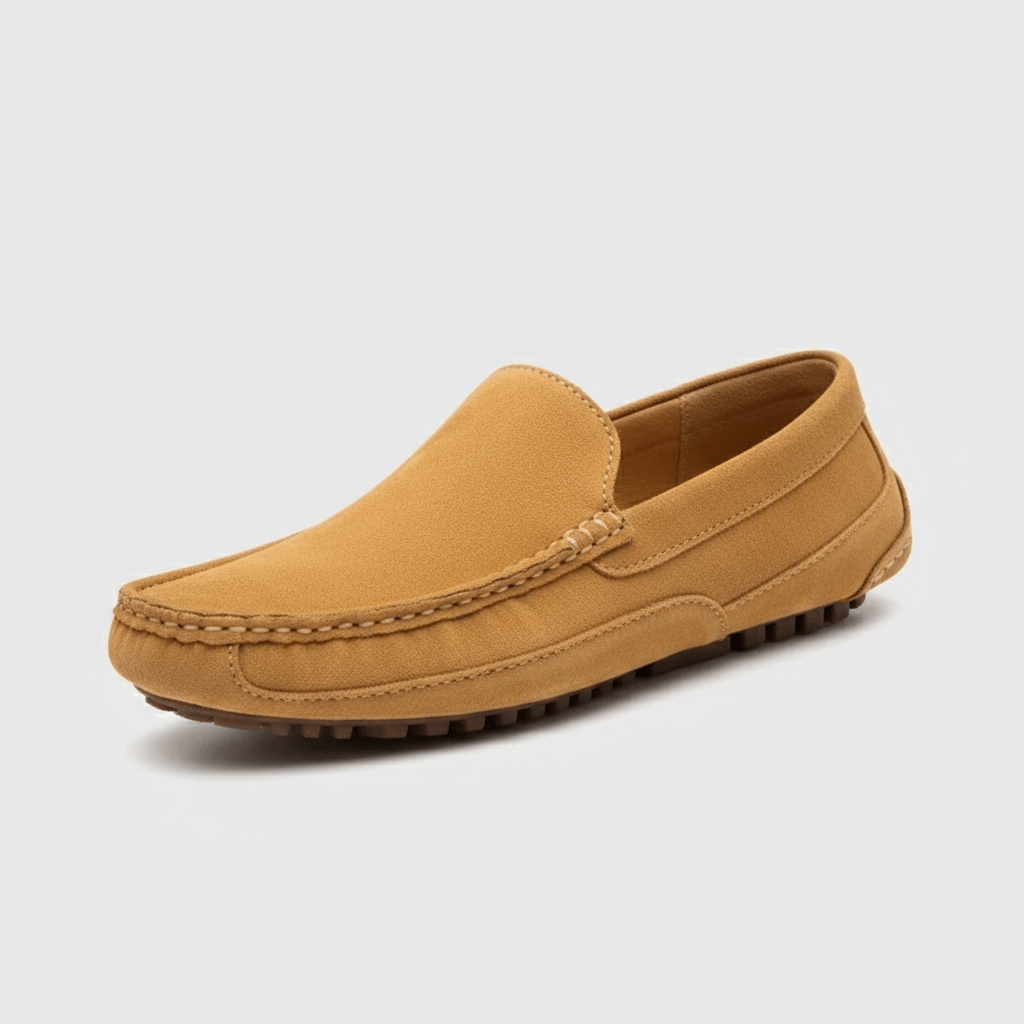 Comfortable Slip-On Driving Shoes with Rubber Sole