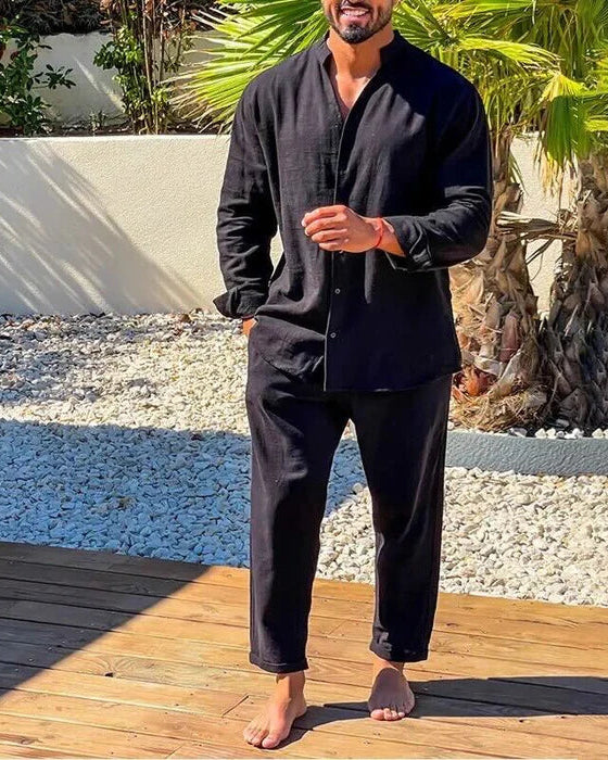 Men's Cotton Two Piece Set Relaxed Fit