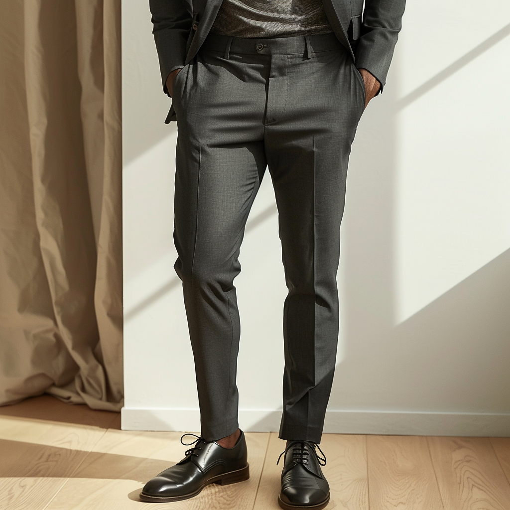 Tailored Fit Mens Formal Trousers - OutfitLondon