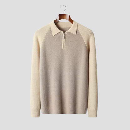 Classic Fit Men's Polo Sweater
