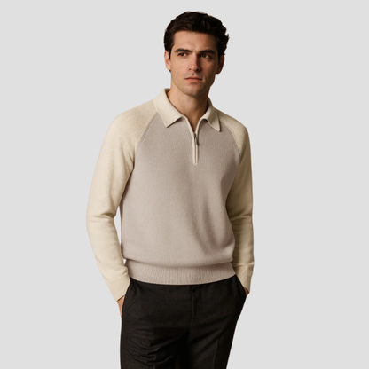 Classic Fit Men's Polo Sweater