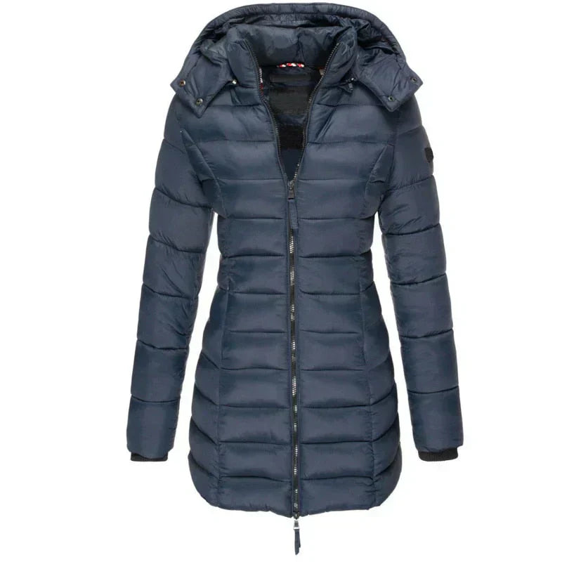 Warm Waterproof Women's Down Parka Coat - OutfitLondon