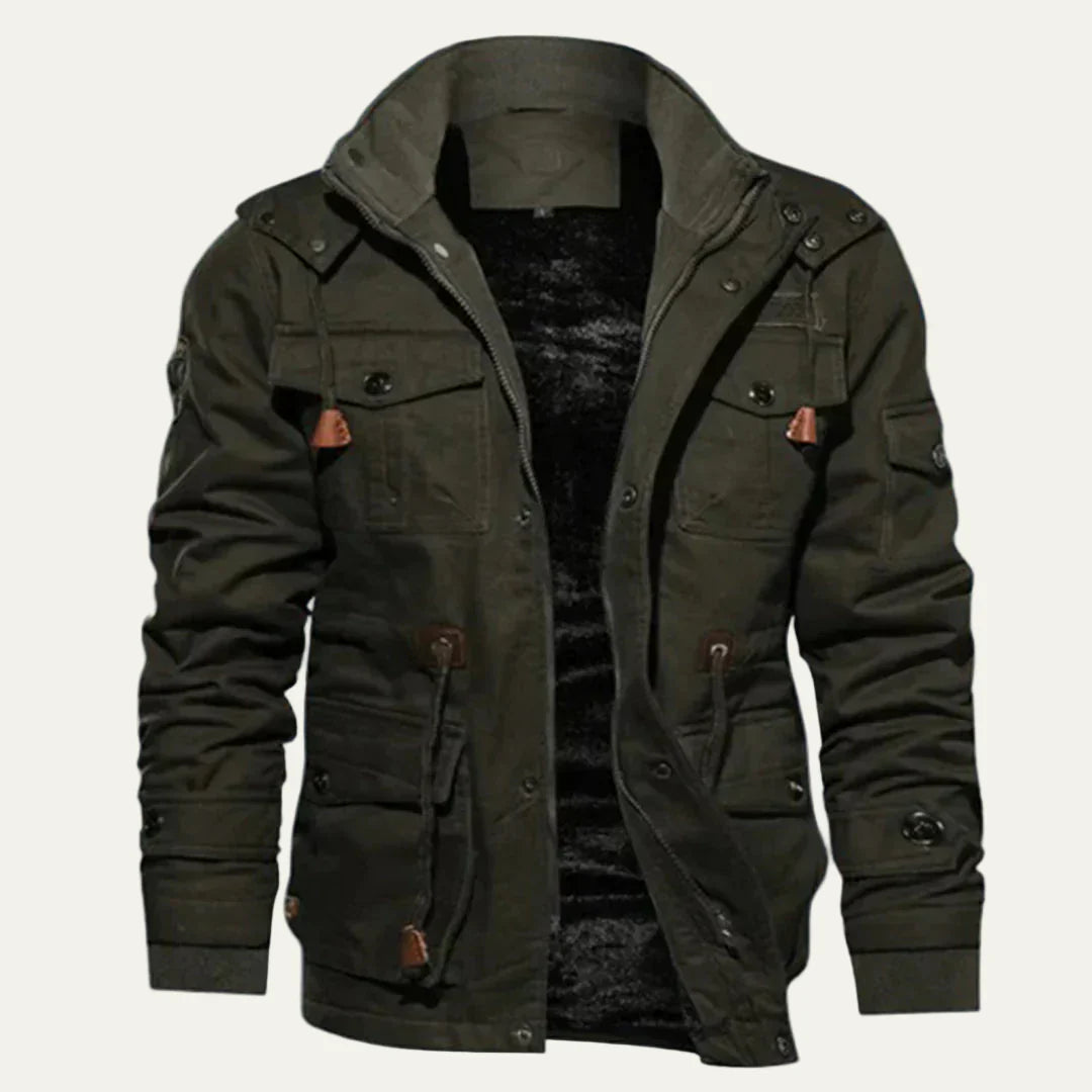 Warm Waterproof Tactical Parka with Multiple Pockets