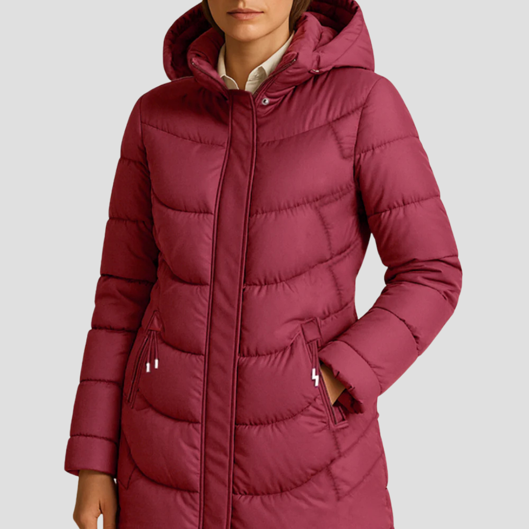 Warm Insulated Ladies Winter Coat - OutfitLondon