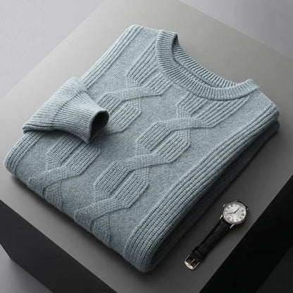 Traditional Crew Neck Warm Sweater