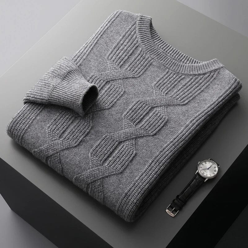 Traditional Crew Neck Warm Sweater