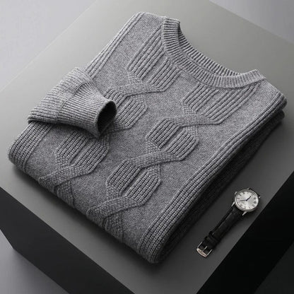 Traditional Crew Neck Warm Sweater