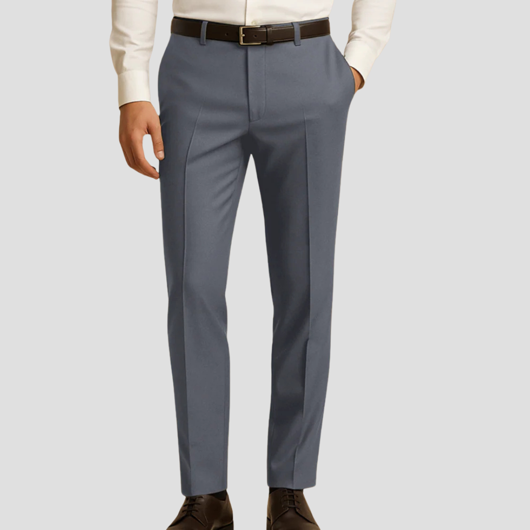 Men's Slim Fit Formal Trousers - OutfitLondon
