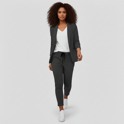 Women's 2 Piece Suit Blazer and Pants Set